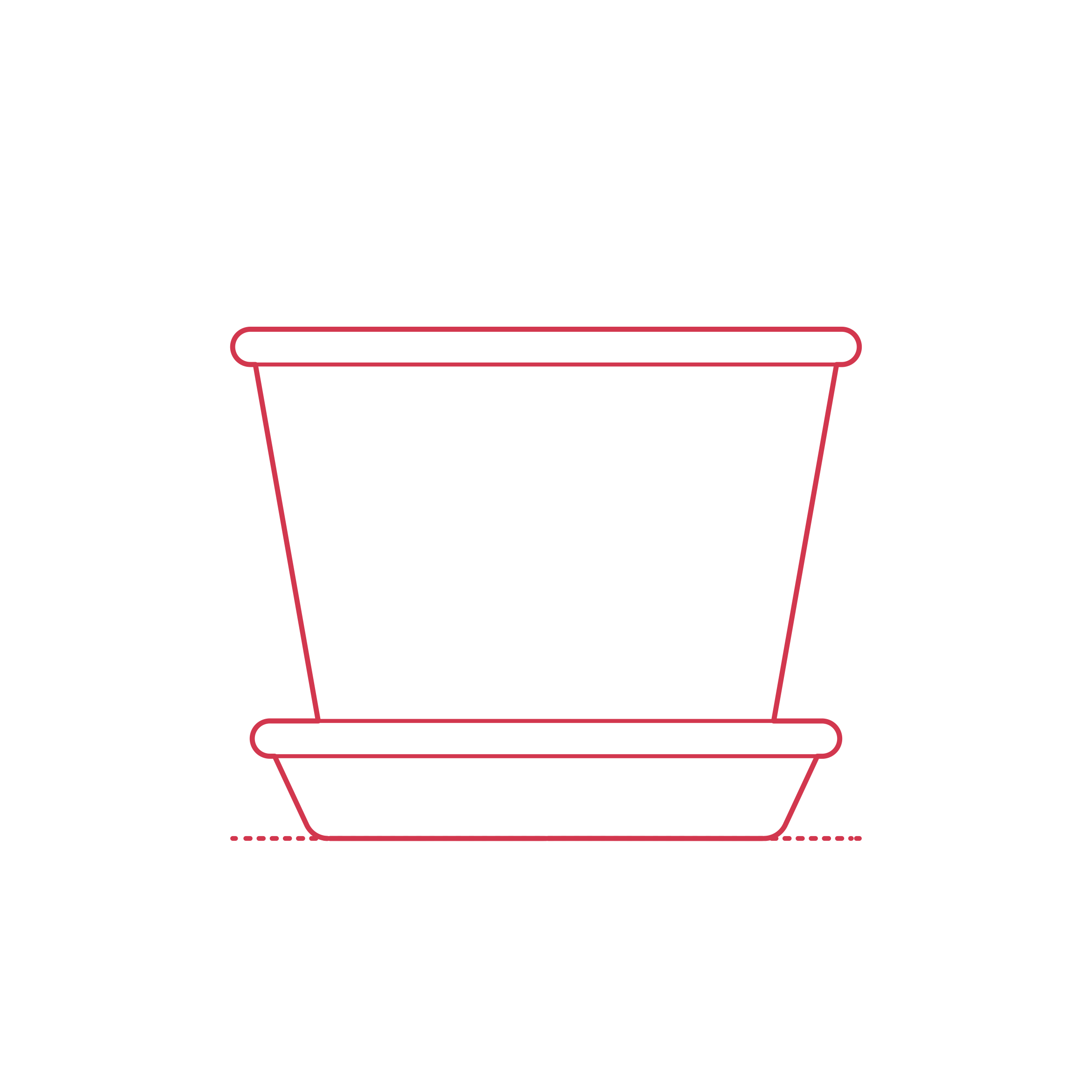 Objects Plant Pots Ikea Muskotblomma Plant Pot Saucer Small Sketch Style Svg Vector Free Vectors
